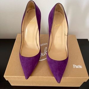 Christian Louboutin So Kate Suede Bougainvillier Size 40 W/box and Dust Bag